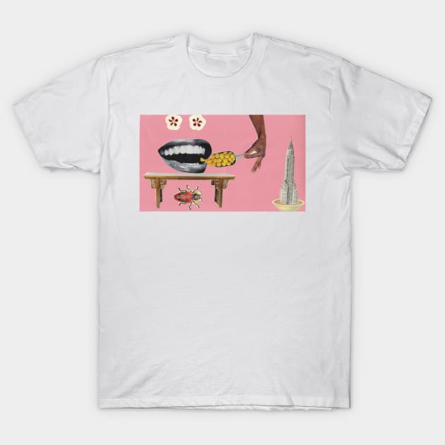 Big Mouth Collage T-Shirt by martynzero